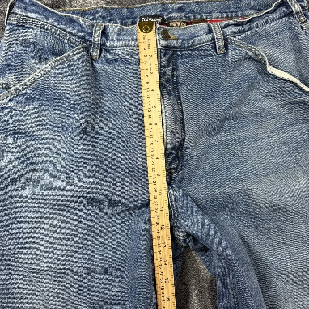 Mens 40X29Guide Gear Jeans Fleece Lined THINSULATE Insulated Denim Straight Leg